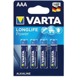 Varta Longlife Power AAA, Alcaline, 4 buc