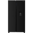 Frigider Side By Side Heinner HSBS-H439NFBKWDE++, 436 L, No Frost, Display, Dozator apa, Congelare si racire rapida, Clasa E, 177 cm, Negru