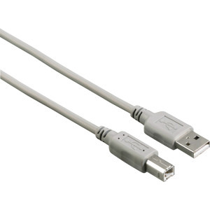 Cablu periferice Hama USB tip A 2.0 Male la USB tip B 2.0 Male, 5 m, Gri