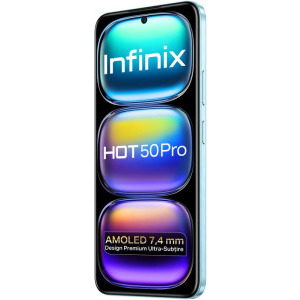 INFINIX HOT 50 Pro, 256GB, 8GB RAM, Dual SIM, 4G, 4-Camere, Glaciar Blue