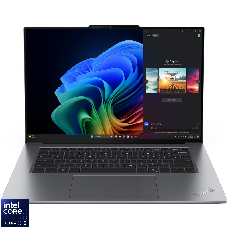 Ultrabook Lenovo 15.3'' ThinkPad X9-15 Gen 1, 2.8K OLED 30-120Hz, Procesor Intel(R) Core™ Ultra 5 228V (8M Cache, up to 4.50 GHz), 32GB LPDD...