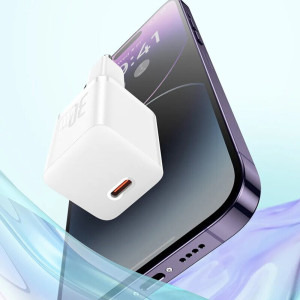 Baseus Quick Charge 30W, 1x USB-C, Black + cablu USB-C