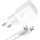 Incarcator retea Baseus P10110902213-00, 1x USB-C, Quick Charge 30 W, GaN, White + Cablu USB-C 1 m