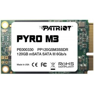 Patriot Pyro M3 Series 120GB SATA-III mSATA