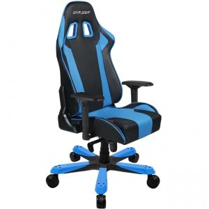 DXRacer King, negru cu albastru