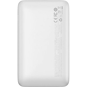 Baseus Bipow Pro 20000 mAh, 2x USB, 1x USB-C, 22.5W White cablu USB la USB-C