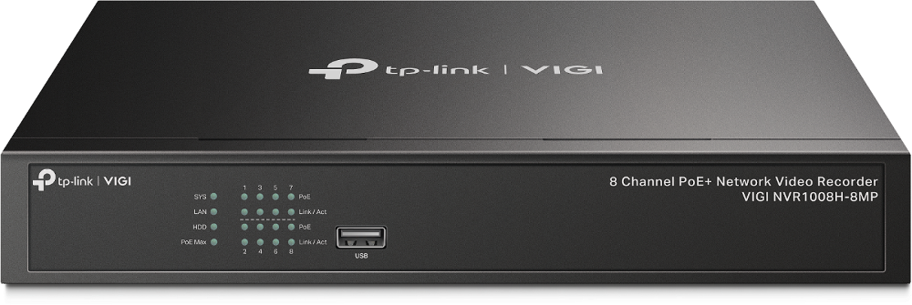 Video Recorder TP-LINK VIGI NVR1008H-8MP 8 Canale