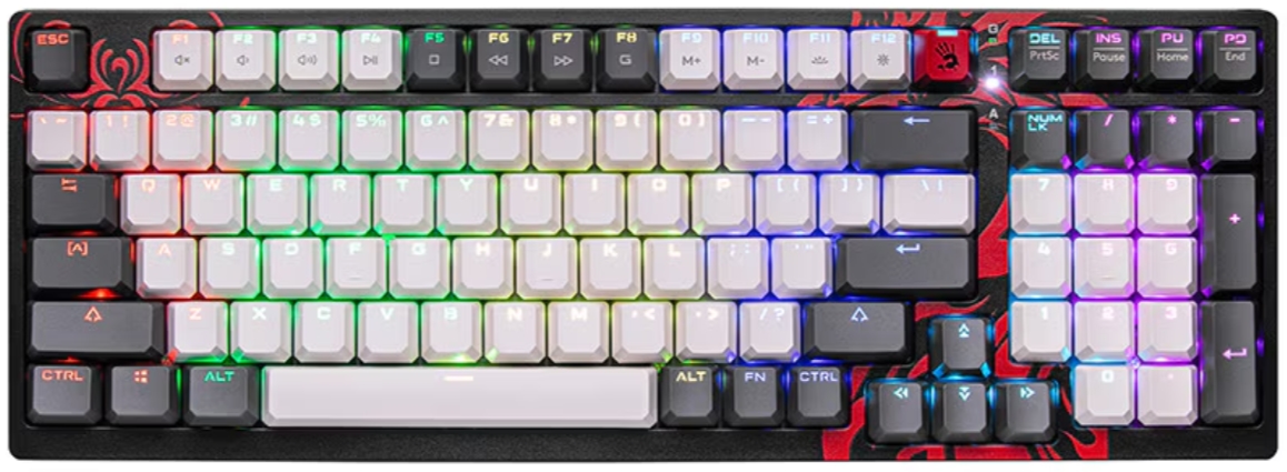 Tastatura Gaming A4Tech S98 Naraka RGB BLMS Red Pro Switch Mecanica