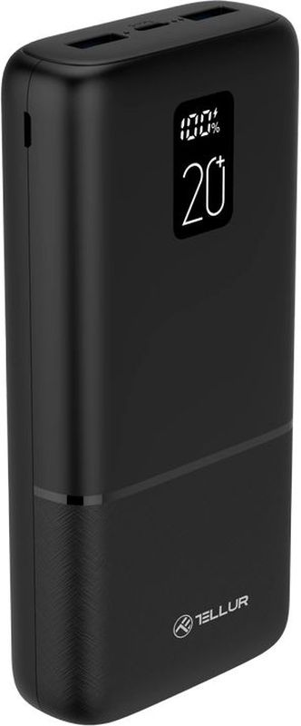 Baterie externa Tellur PD202 Boost Pro 20000 mAh 2x USB QC3.0 22.5W + PD 20W USB-C, Black