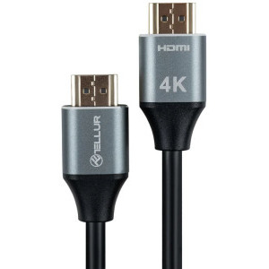 Cablu video Tellur HDMI Male - HDMI Male, v2.0, 1.5m, Ethernet, negru
