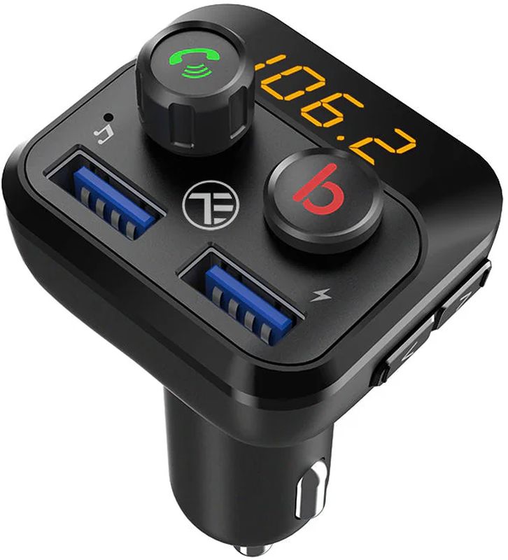 Incarcator auto Tellur Modulator FM Bluetooth FMT-B8, Black