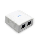 Accesoriu retea Gembird Priza dubla RJ45 pentru cablu UTP CAT6