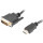 Cablu video Lanberg HDMI Male - DVI-D Dual Link Male, 3 m, Negru
