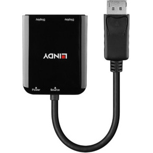 LINDY Adaptor DisplayPort to 2 Port HDMI MST Hub