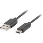 Cablu periferice Lanberg USB-C 2.0 Male la USB tip A 2.0 Male, 0.5 m, Negru