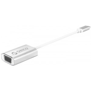 Orico XD-102 USB Tip-C Male la VGA Female, argintiu
